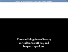 Tablet Screenshot of kateandmaggie.com